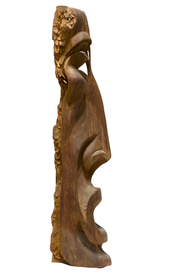 Wooden Head Sculpture